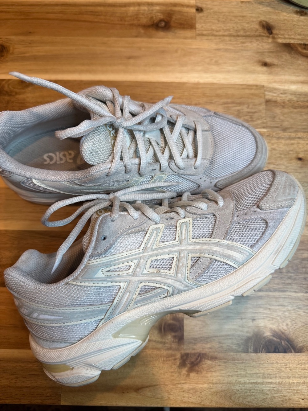 ASICS Women's White Mesh Running Sneakers